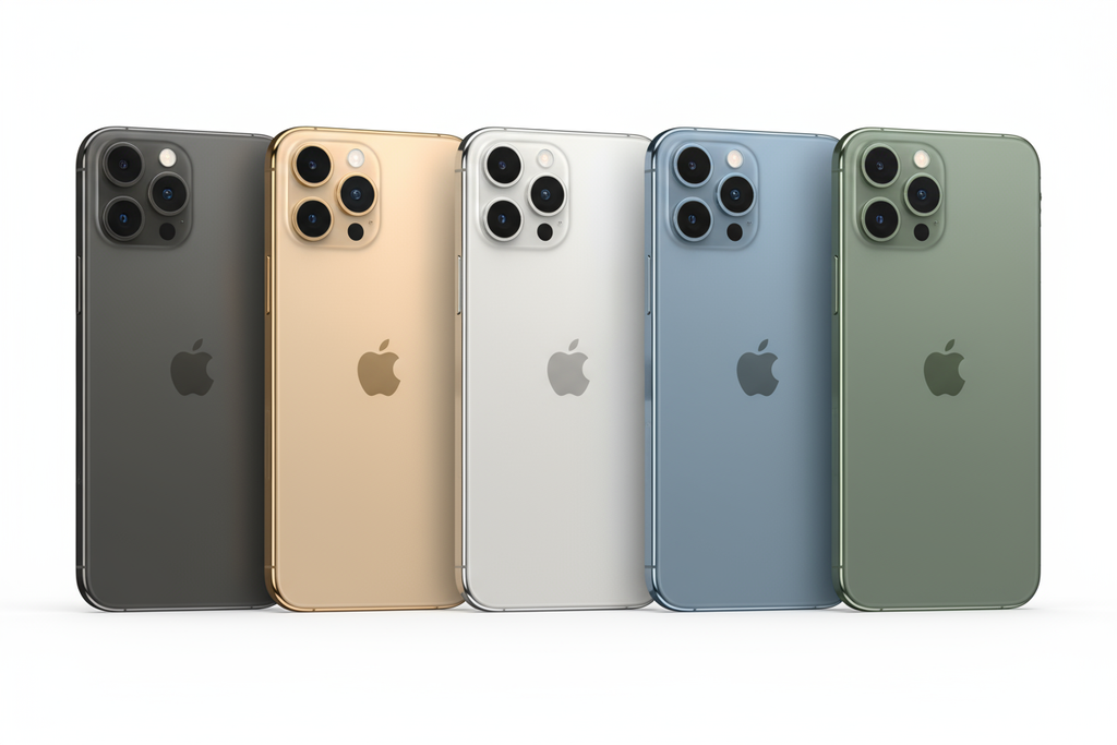 IPhone 13 pro photo with available colours list 